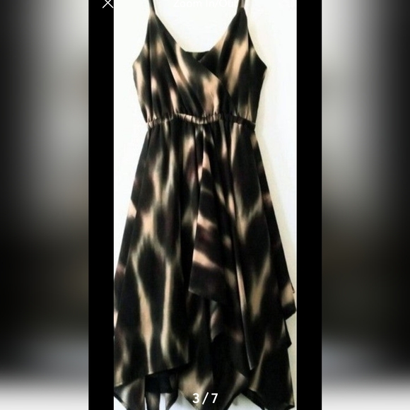 H&M asymetrical Flowy Strappy dress Size 6 - Picture 4 of 7